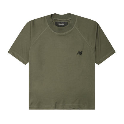 "ARE WE THERE YET?" TEE IN OLIVE