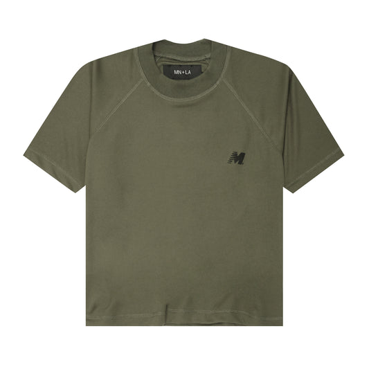 "ARE WE THERE YET?" TEE IN OLIVE