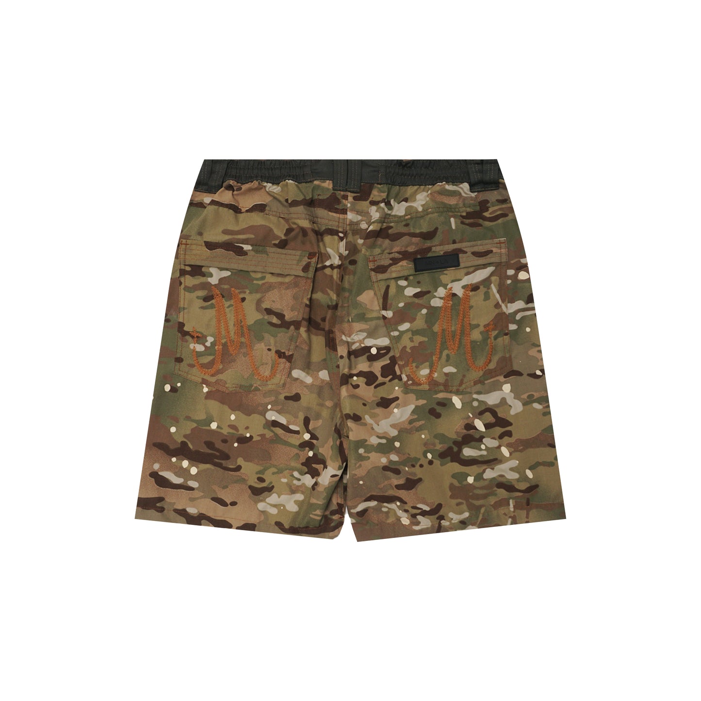 "PAINTER'S CAMO" DOUBLE KNEE PHAT SHORTS
