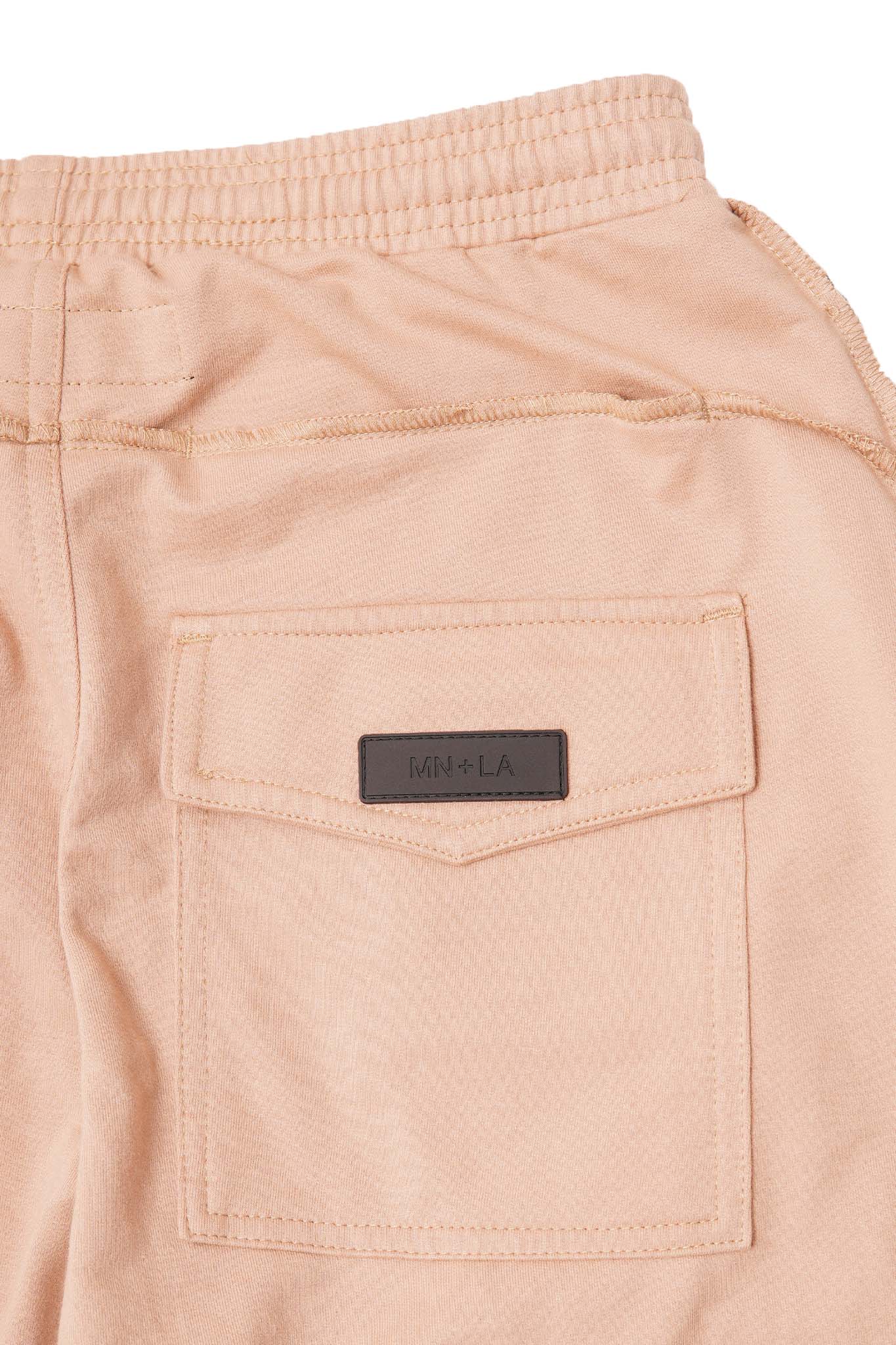 VEINS FRENCH TERRY PANTS IN WHEAT