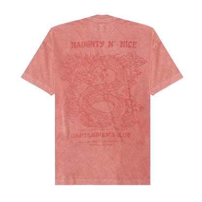 NAUGHTY N' NICE "DRAGON'S LUCK" TEE IN AMARANTH