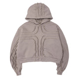 CROSS FORGED HOODIE IN TAN