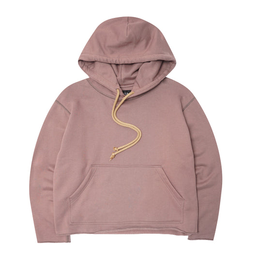 EXO™ CUTOFF HOODIE IN MAUVE