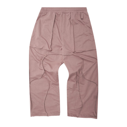 VEINS FRENCH TERRY PANTS IN MAUVE