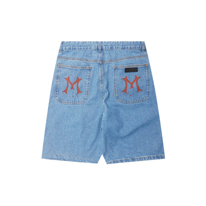 "HITTER" PHAT SHORTS IN ACID BLUE