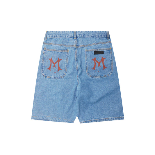 "HITTER" PHAT SHORTS IN ACID BLUE