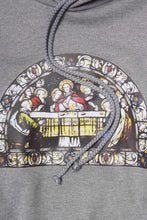 "LAST SUPPER" HOODIE IN HEATHER GREY