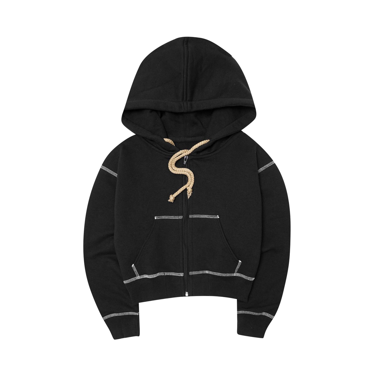 LITTLE HUMAN™ ZIP HOODIE IN ANTHRACITE