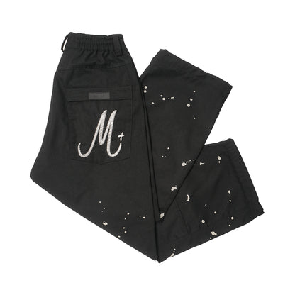 PAINTER'S DOUBLE KNEE PHAT PANTS IN ANTHRACITE