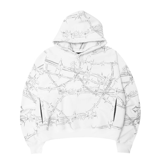 "WIRE WORK" HOODIE IN ARCTIC