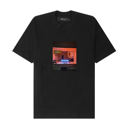 "HOUSE OF SATOSHI" TEE IN ANTHRACITE