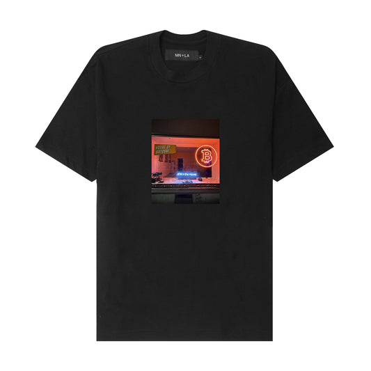 "HOUSE OF SATOSHI" TEE IN ANTHRACITE