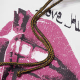 "LOVE HURTS" HOODIE IN WHITE