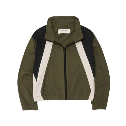 "NEEDLEWORK" LITTLE HUMAN™ JACKET IN OLIVE