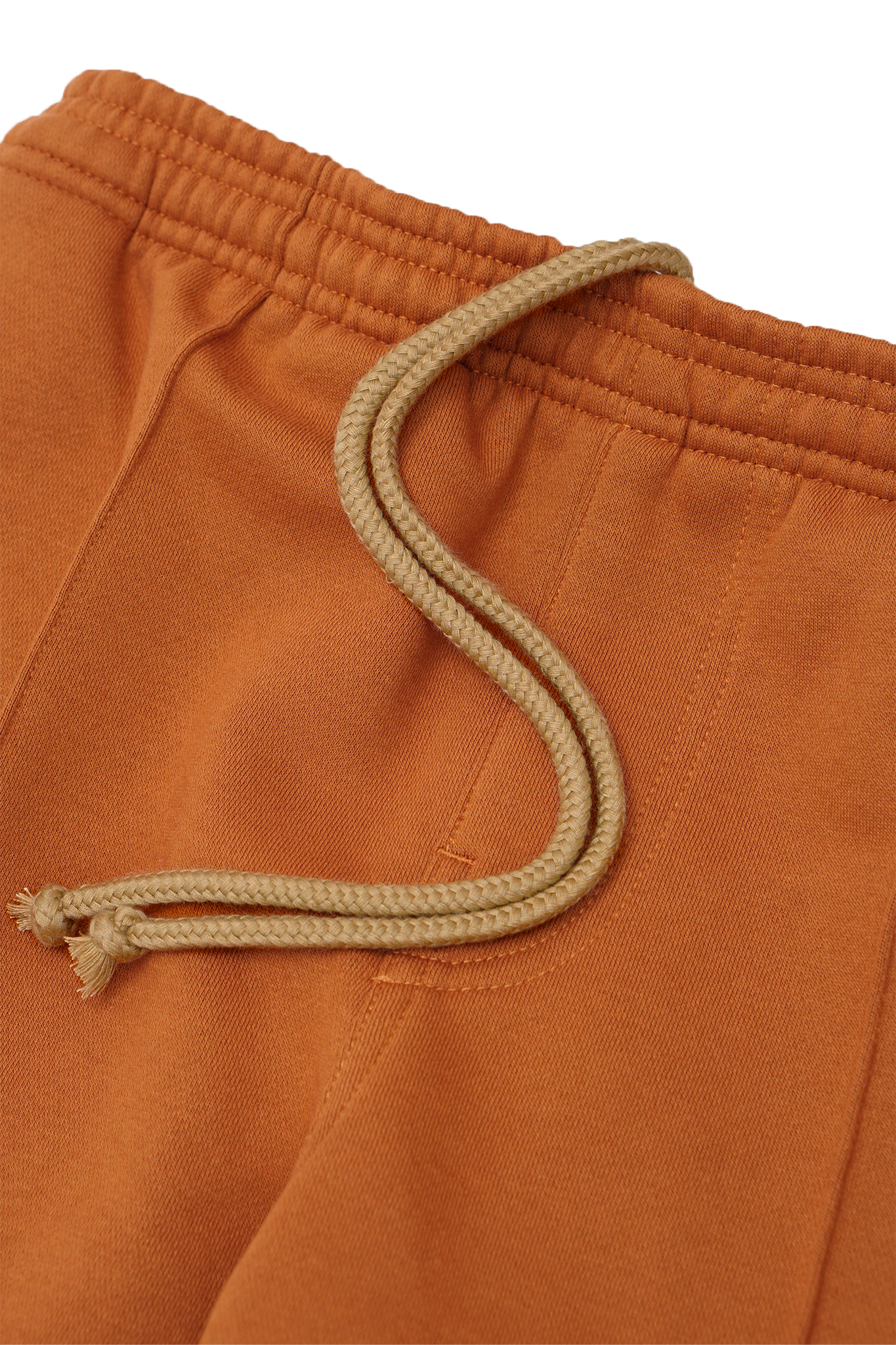 PLEATED WIDE LOUNGE PANTS IN TANGERINE