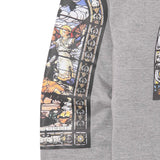 "LAST SUPPER" LONGSLEEVE TEE IN HEATHER GREY