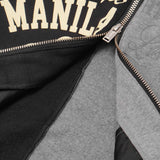 MN+LA™ SPLIT HOODIE IN ANTHRACITE/HEATHER GREY