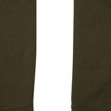 RAW FINISH CROPPED PANTS IN OLIVE