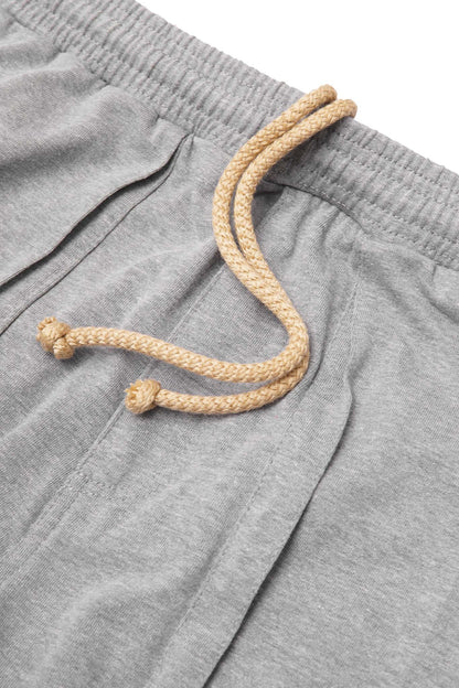 VEINS FRENCH TERRY PANTS IN HEATHER GREY