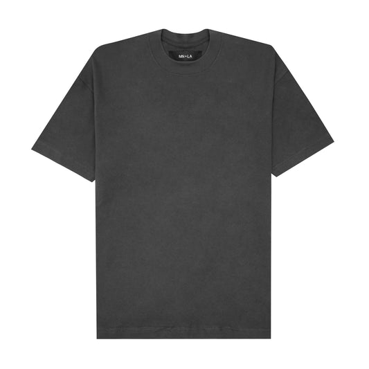 BOX TEE IN CHARCOAL GREY