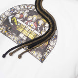 "LAST SUPPER" HOODIE IN WHITE
