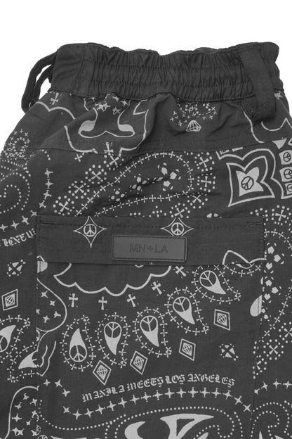 "PEACE PAISLEY" PHAT PANTS IN ANTHRACITE