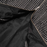 "FLOW" BOMBER JACKET IN HOUNDSTOOTH