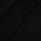 WAFFLE WEAVE PLEATED WIDE PANTS IN CAVIAR
