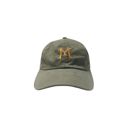 "HITTER" V3 6 PANEL HAT IN OLIVE/CANARY