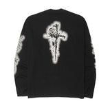 "CITY OF ANGELS" LONGSLEEVE TEE IN ANTHRACITE