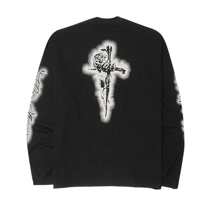 "CITY OF ANGELS" LONGSLEEVE TEE IN ANTHRACITE