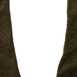 OLIVE TOWEL TERRY RAW FINISH LOUNGE PANTS