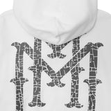"THORN M'$" HOODIE IN WHITE