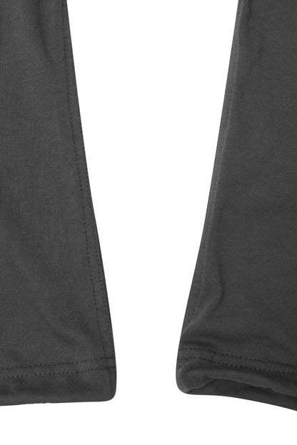 "TWIN M'$" BOOTCUT PANTS IN CHARCOAL GREY