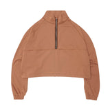 M+ QUARTER ZIP L/S TEE V2 IN APRICOT