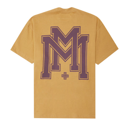 M'$ UNIVERSITY V2 TEE IN MUSTARD