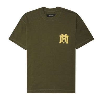 M'$ UNIVERSITY V2 TEE IN OLIVE