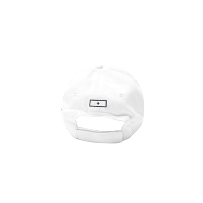 "HITTER" V3 5 PANEL HAT IN WHITE/NAVY