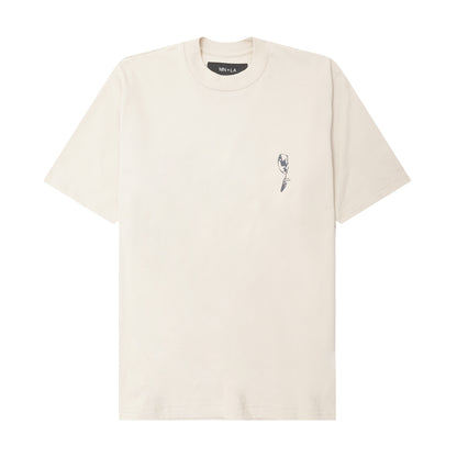 "SOUFFRE IN SILENCE" ULTRA HEAVY TEE IN OAT