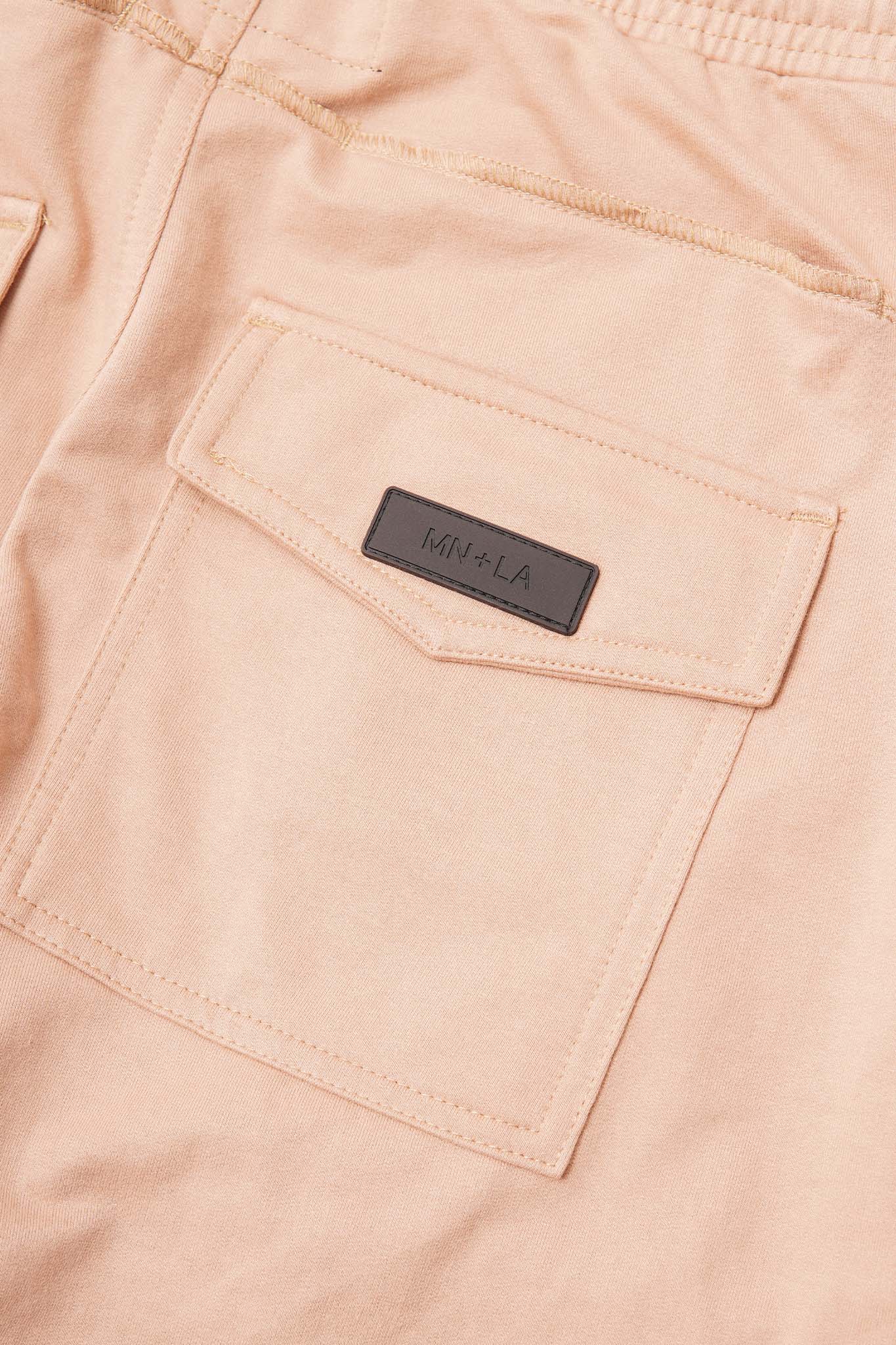 VEINS FRENCH TERRY PANTS IN WHEAT