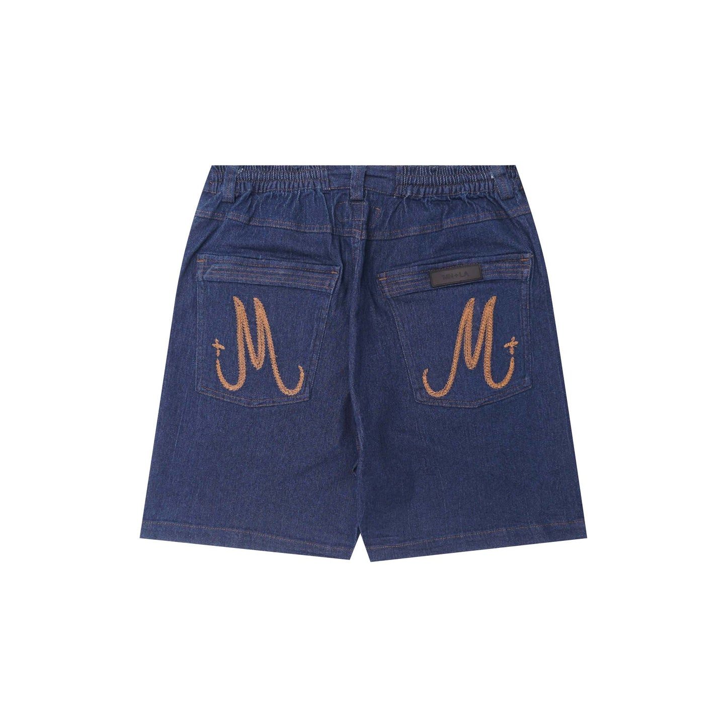 "COLD NAVY" DOUBLE KNEE PHAT SHORTS