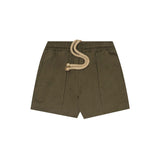 "PAINT SPLAT" LITTLE HUMAN™ PLEATED SHORTS IN OLIVE