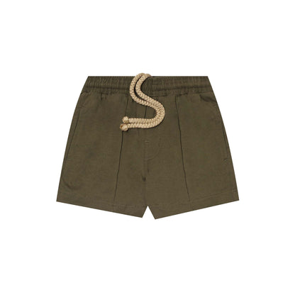 "PAINT SPLAT" LITTLE HUMAN™ PLEATED SHORTS IN OLIVE