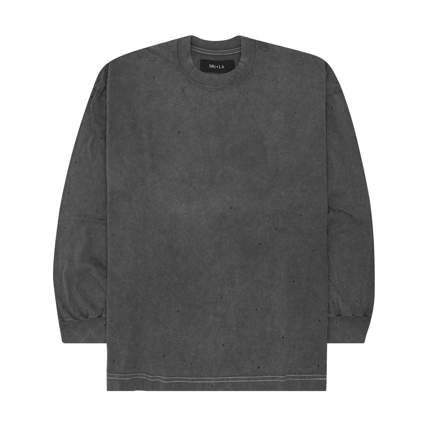 VINTAGE TATTERED LONGSLEEVE TEE IN GOLEM GREY