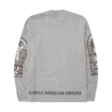 "LAST SUPPER" LONGSLEEVE TEE IN HEATHER GREY