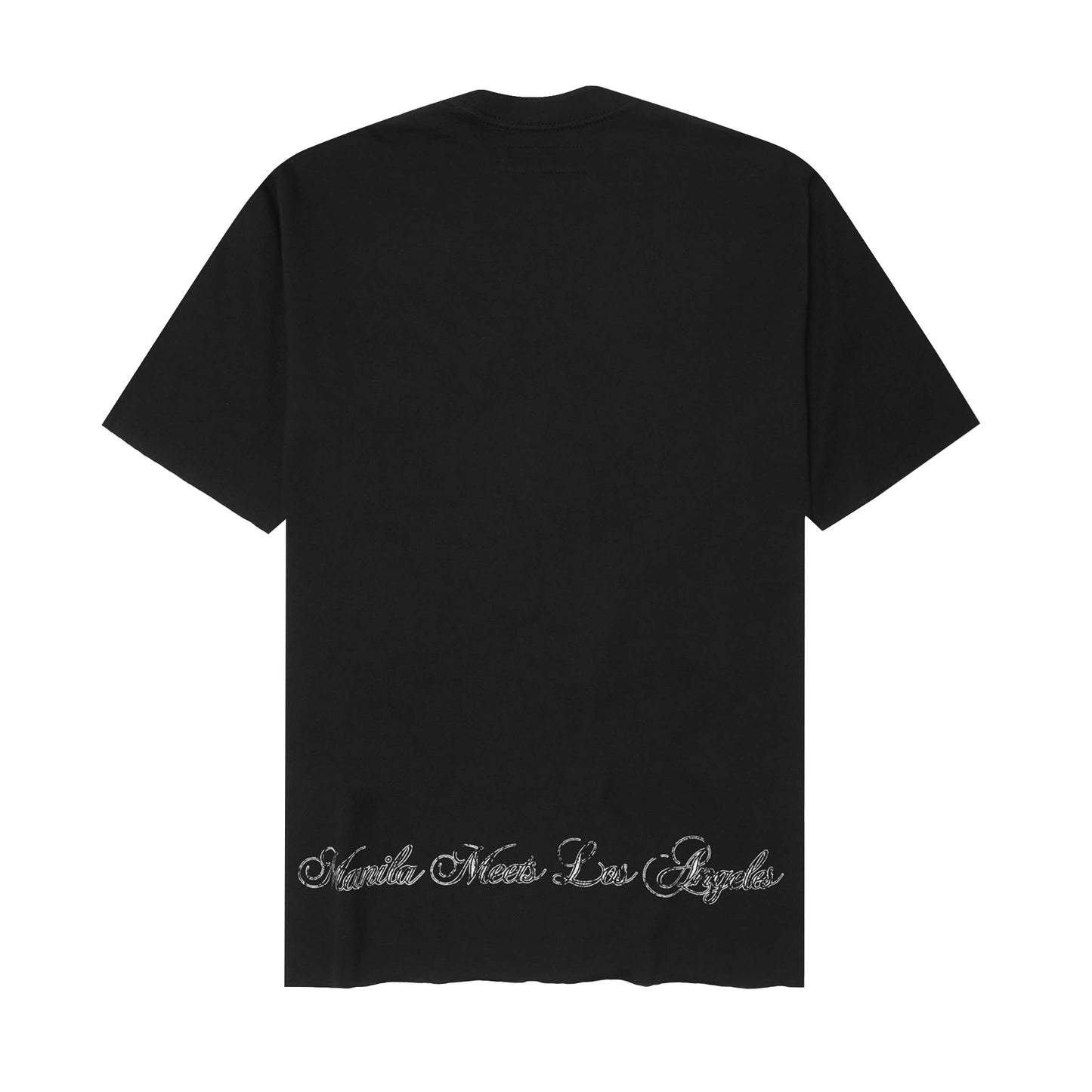 "BRAWLERS" TEE IN CAVIAR