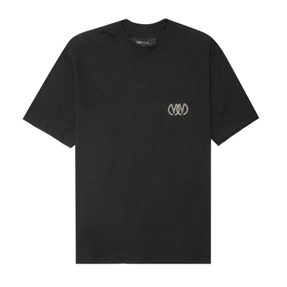 TWIN M'$ LOUNGE TEE IN CAVIAR