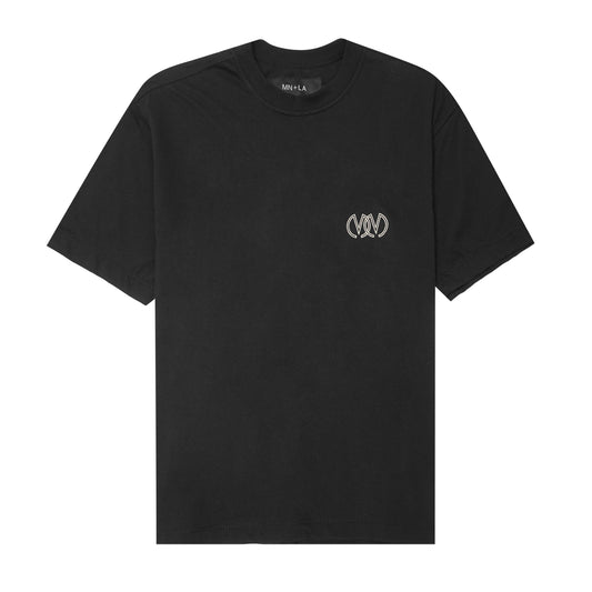 TWIN M'$ LOUNGE TEE IN CAVIAR