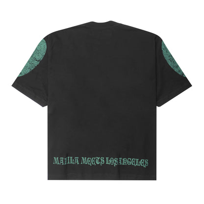 "ECHOES OF HEAVEN" TEE IN ANTHRACITE