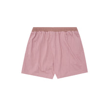 PLEATED HOUSE SHORTS IN LAVENDER